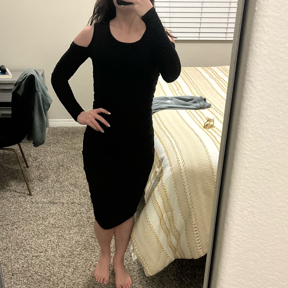 Bailey 44 Black Cold Shoulder Dress